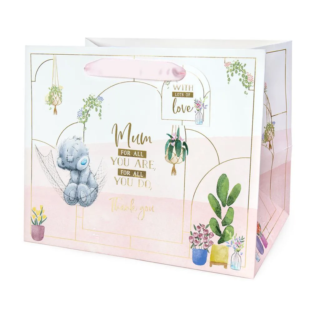 Floral Mum Medium Me to You Bear Mother's Day Gift Bag