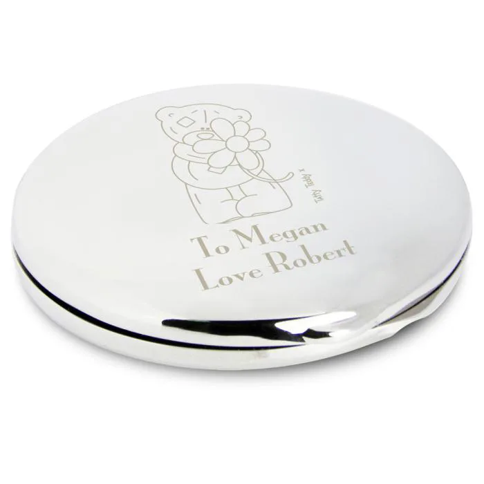 Personalised Me to You Bear Flower Compact Mirror