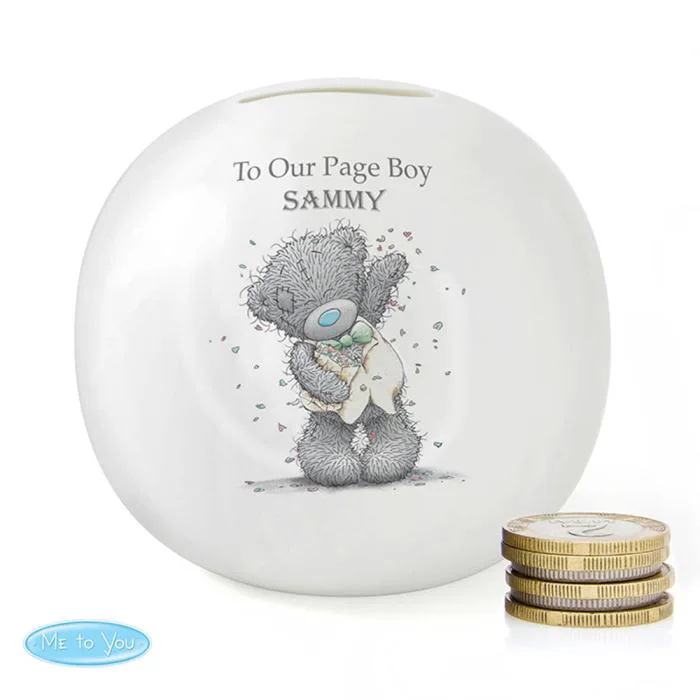 Personalised Me to You Page Boy Usher Wedding Money Jar £15.99