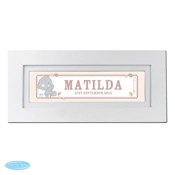 Personalised Tiny Tatty Teddy Me to You Bear Name Frame £19.99