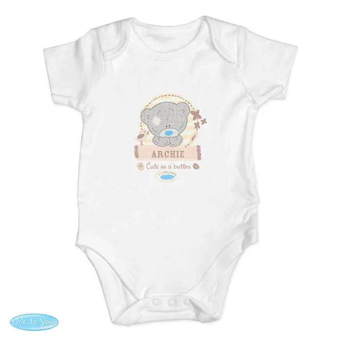 Personalised Tiny Tatty Teddy Baby Vest 6-9 Months £10.99