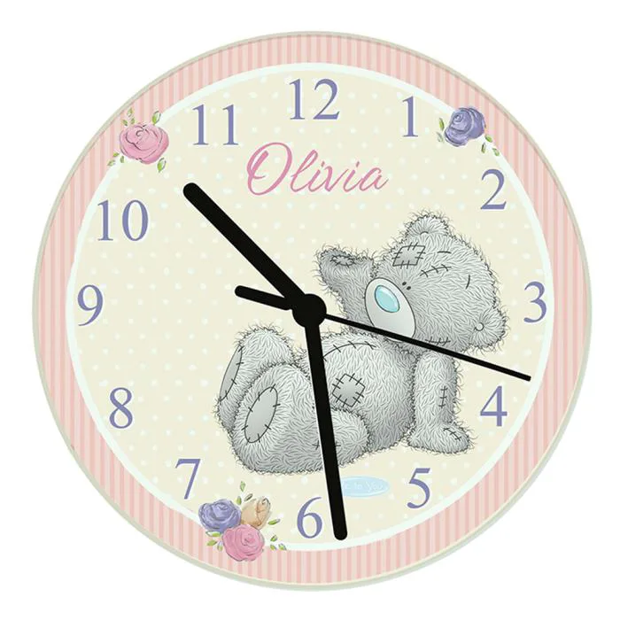 Personalised Me to You Bear Glass Wall Clock £24.99
