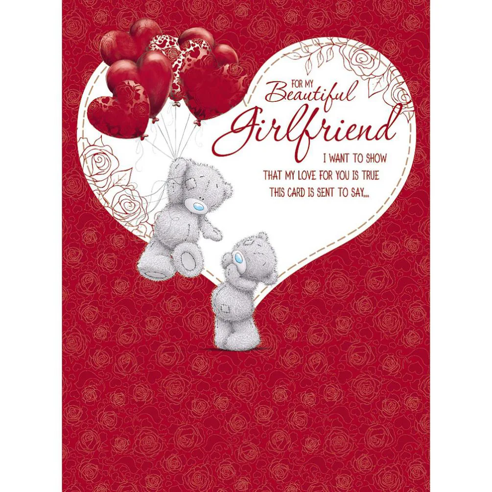 Girlfriend Large Pop Up Me to You Bear Valentines Day Card £3.99