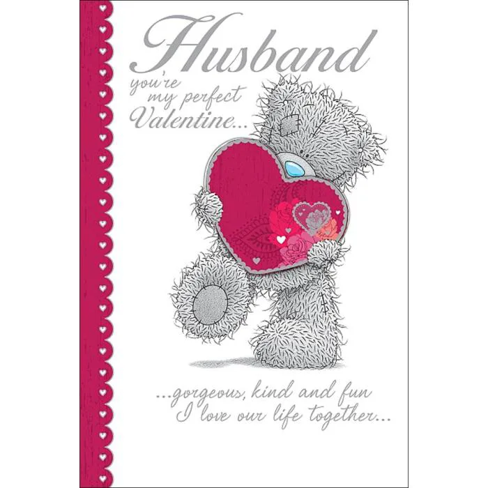 Husband Me to You Bear Valentines Day Card