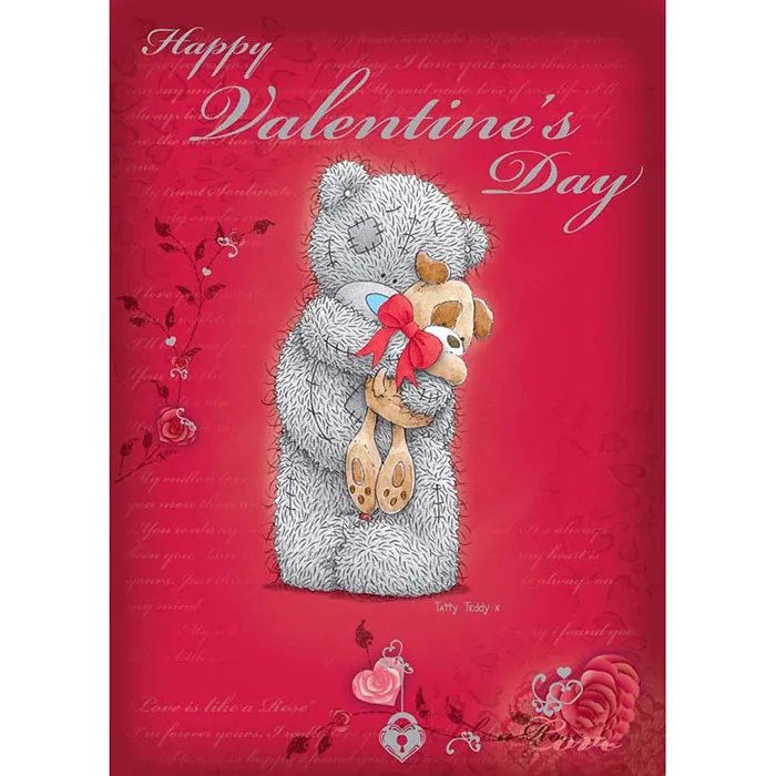 Tatty Teddy with Dog Me to You Bear Valentines Day Card £1.60