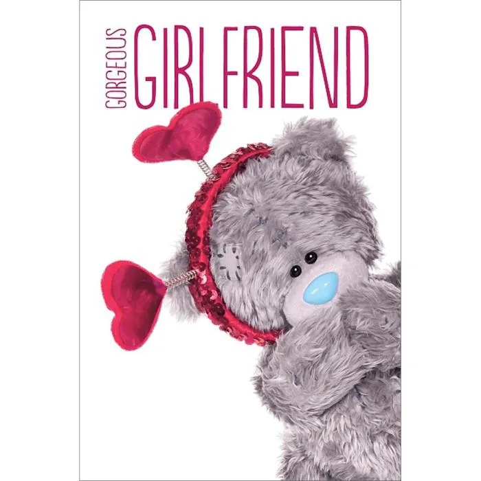 3D Holographic Girlfriend Me to You Bear Valentines Day Card