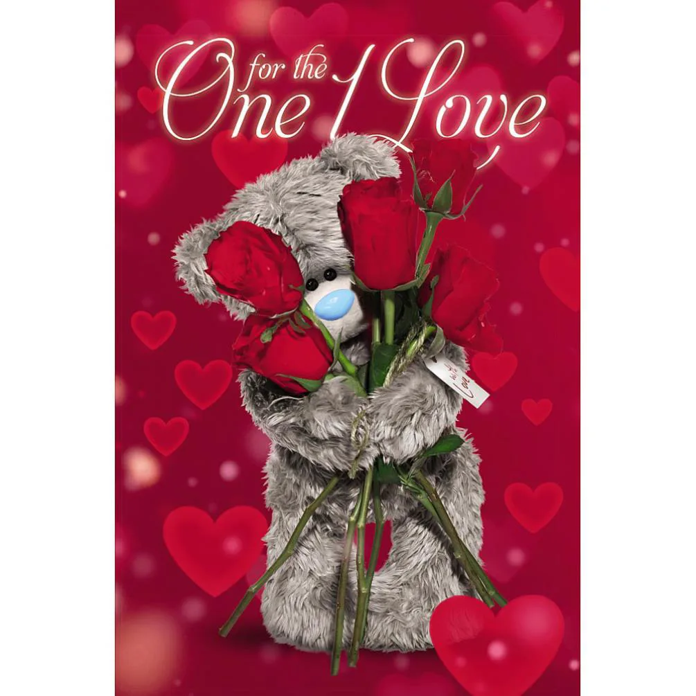 3D Holographic One I Love Me to You Bear Valentines Day Card £4.25
