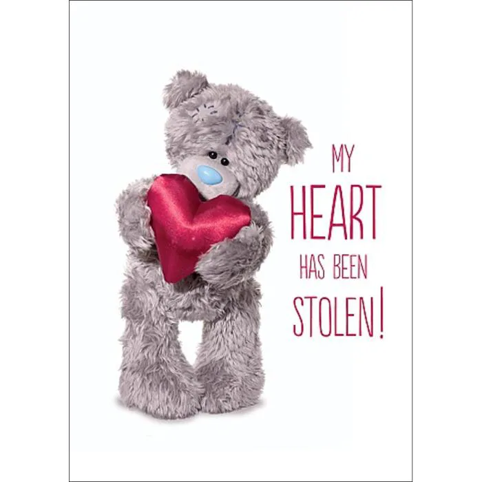 3D Holographic Heart Me to You Bear Valentines Day Card £2.69