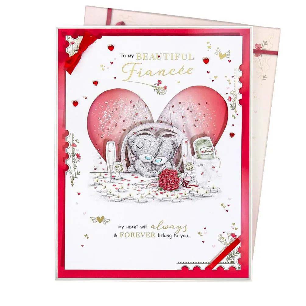 Beautiful Fiancee Me to You Bear Valentine's Day Boxed Card