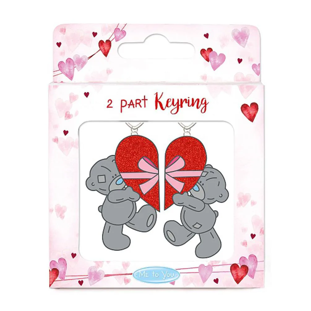 Love Heart 2 Part Me to You Bear Key Ring £3.59