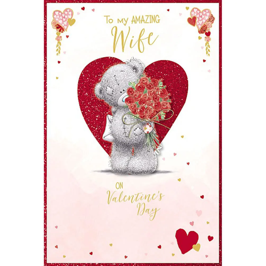 Amazing Wife Handmade Me to You Bear Valentine's Day Card £2.39