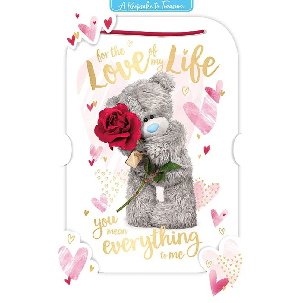 3D Holographic Keepsake Love Of My Life Me to You Valentine's Day Card ...