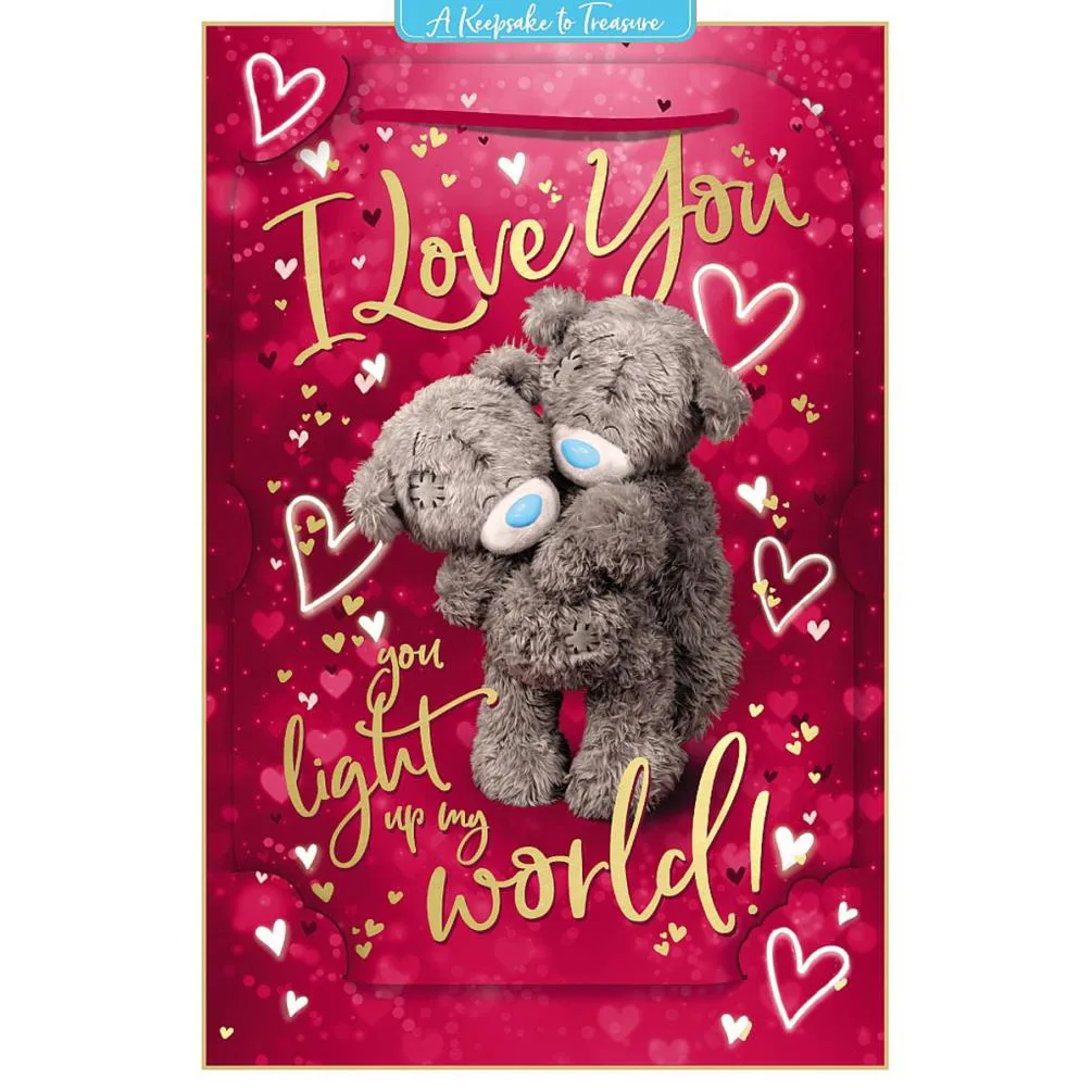 3D Holographic Keepsake I Love You Me to You Valentine's Day Card