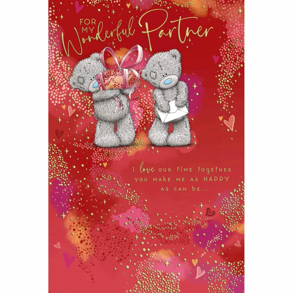 Wonderful Partner Me to You Bear Valentine's Day Card