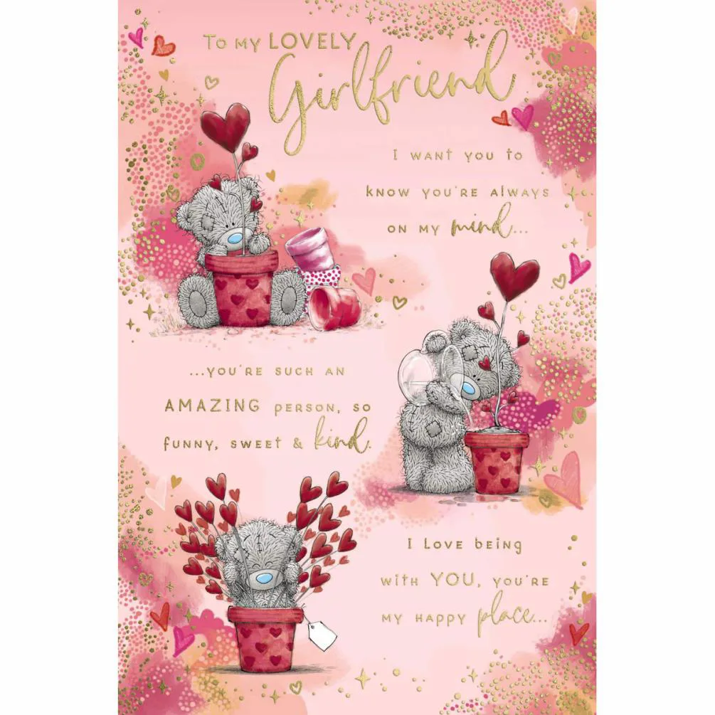 Lovely Girlfriend Verse Me to You Bear Valentine's Day Card £3.59
