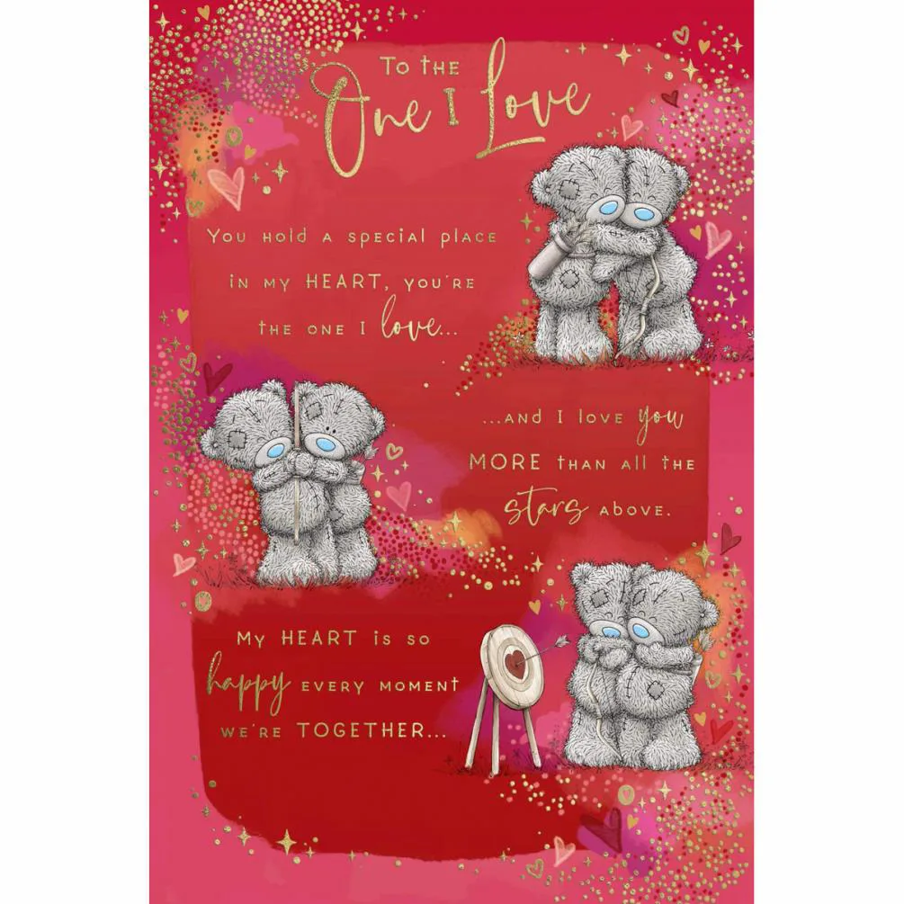 One I Love Verse Me to You Bear Valentine's Day Card