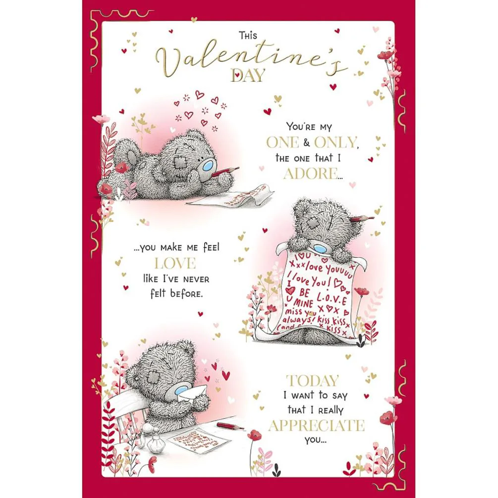 Love Letter Verse Me to You Bear Valentine's Day Card