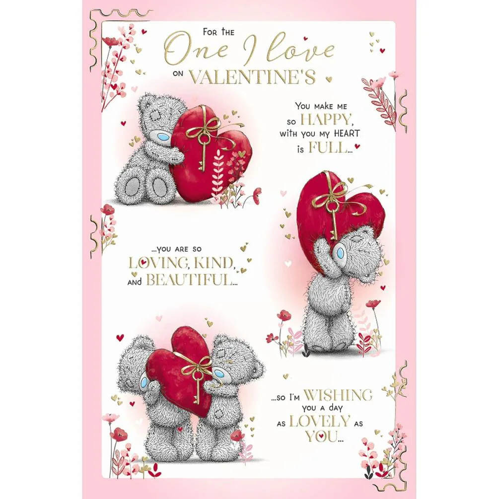 One I Love Verse Me to You Bear Valentine's Day Card