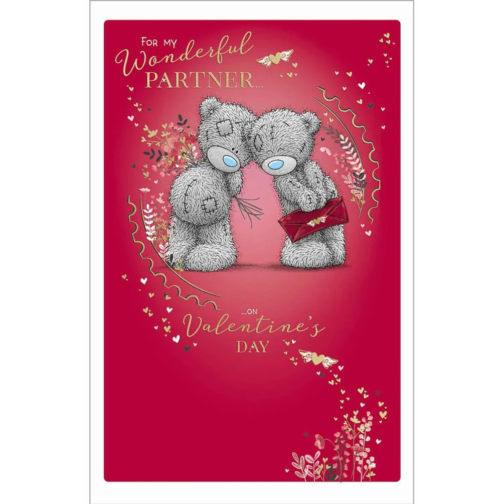 Wonderful Partner Me to You Bear Valentine's Day Card