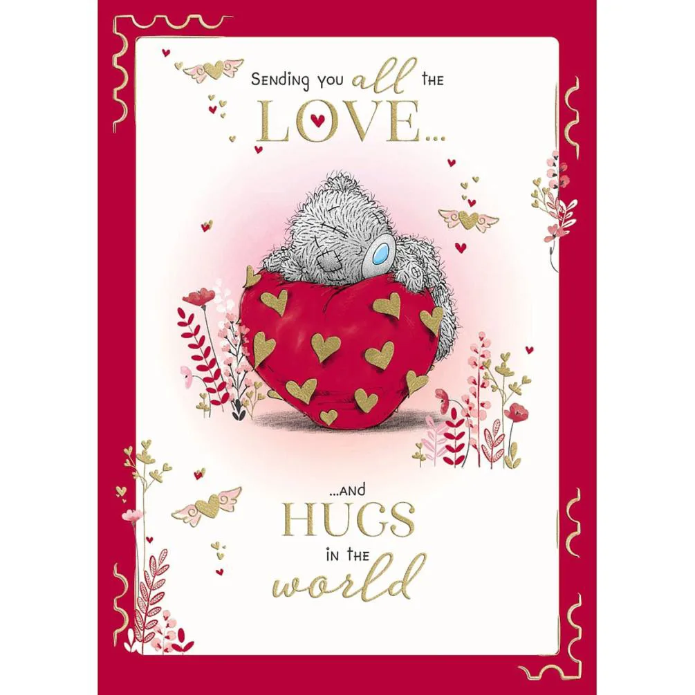 Love &amp; Hugs Me to You Bear Valentine's Day Card 