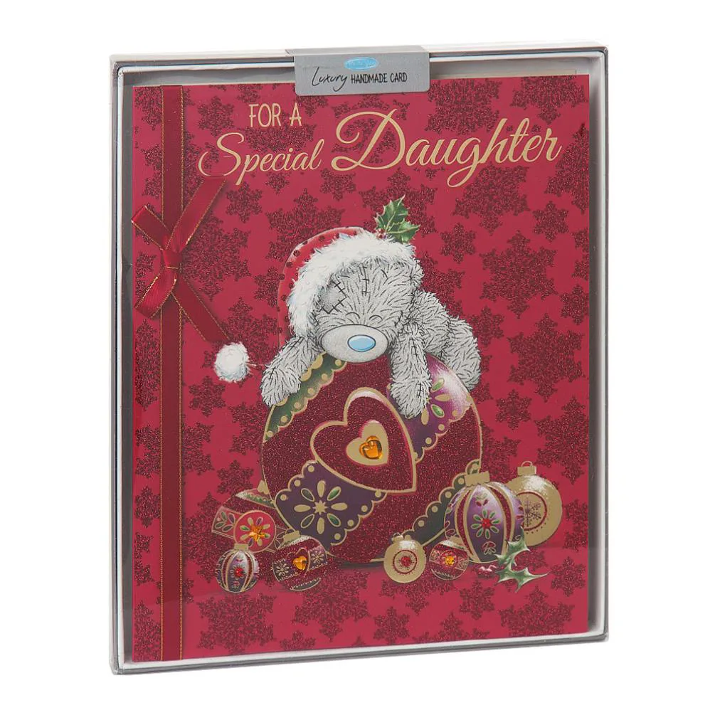 Special Daughter Me to You Bear Handmade Boxed Christmas Card £5.99
