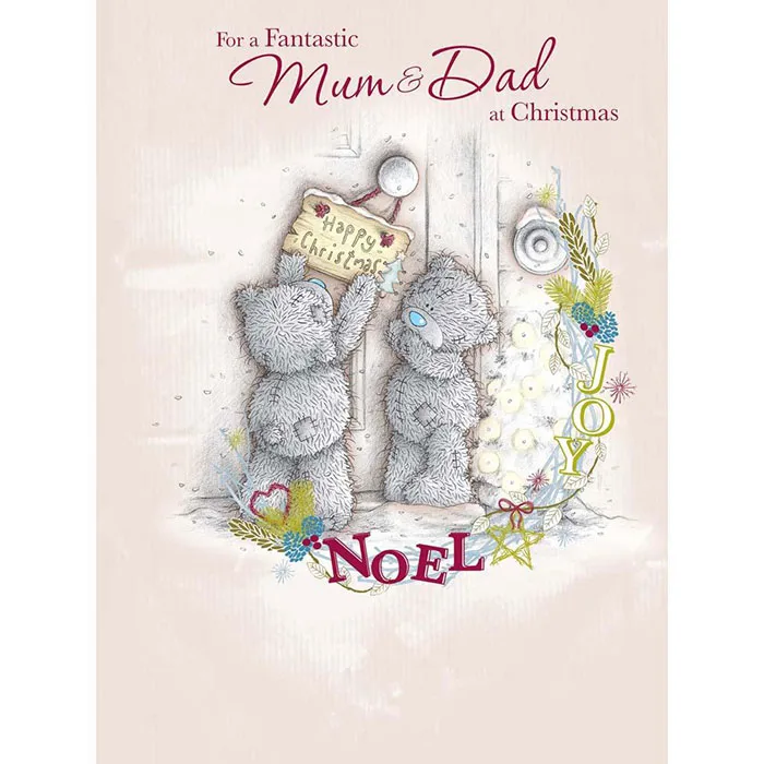 Mum & Dad at Christmas Me to You Bear Large Card £3.99
