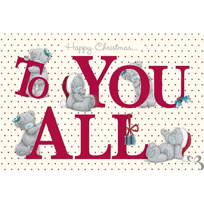 To You All Me to You Bear Christmas Card £3.59