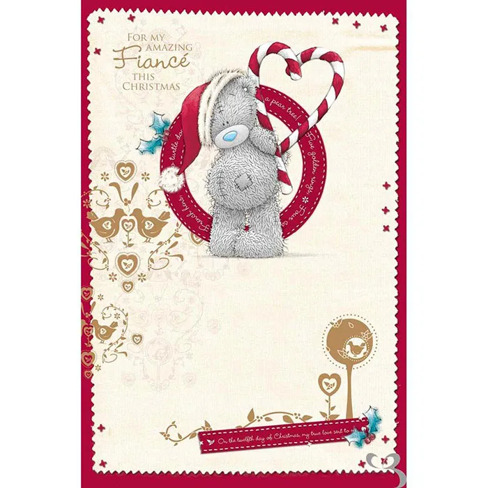 Fiance Me to You Bear Christmas Card £3.59