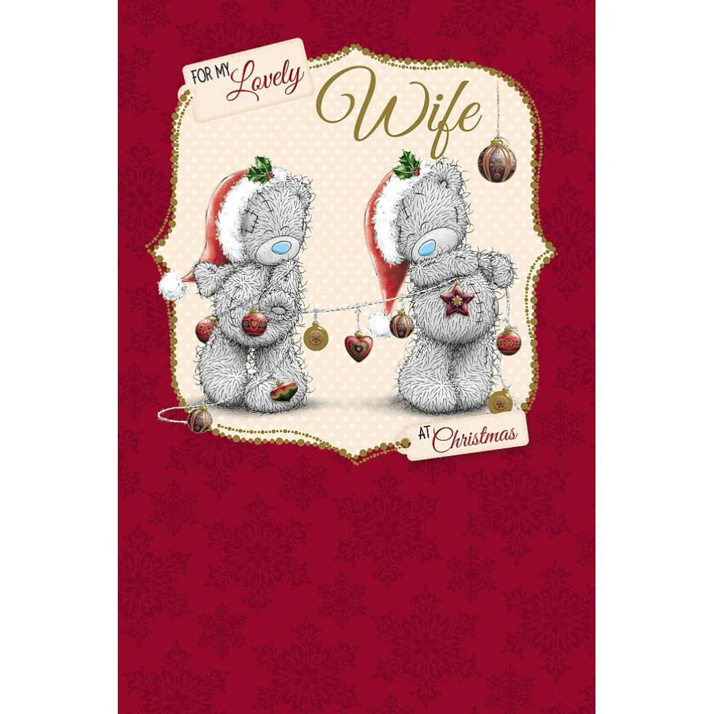 Lovely Wife Me to You Bear Christmas Card