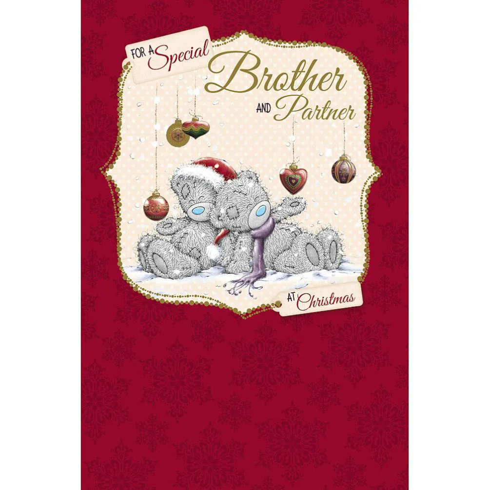 Brother And Partner Me to You Bear Christmas Card £2.49