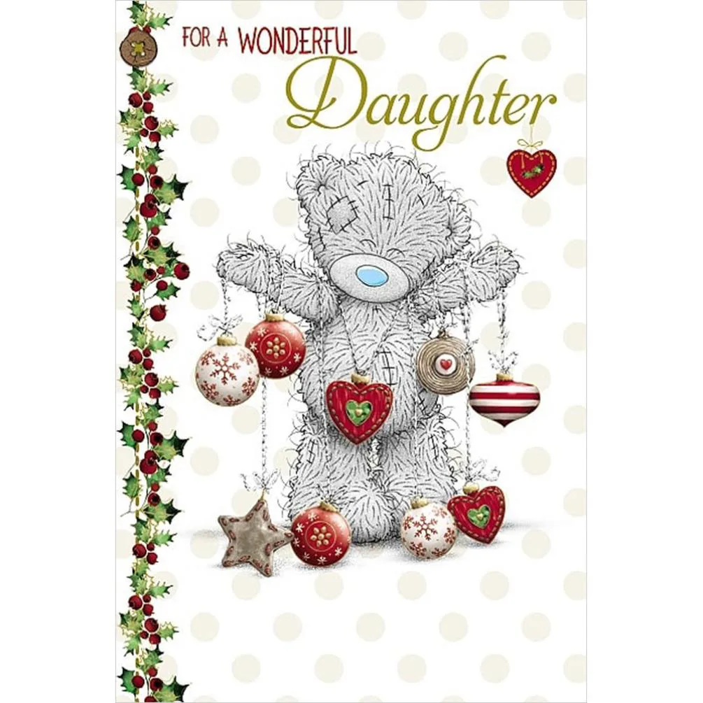 Wonderful Daughter Me to You Bear Christmas Card £2.49