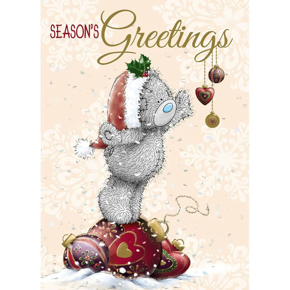 Tatty Teddy Reaching For Decorations Me to You Bear Christmas Card £1.79