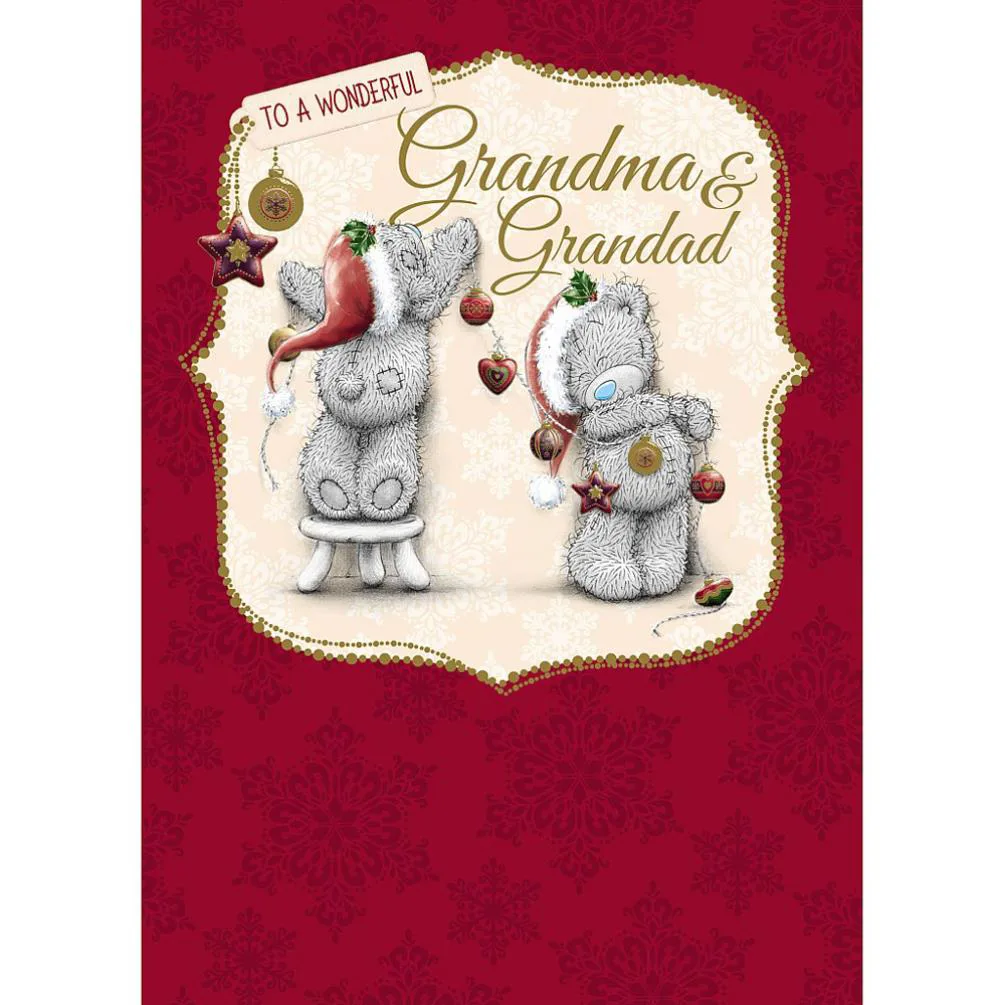 Grandma And Grandad Me to You Bear Christmas Card £1.79