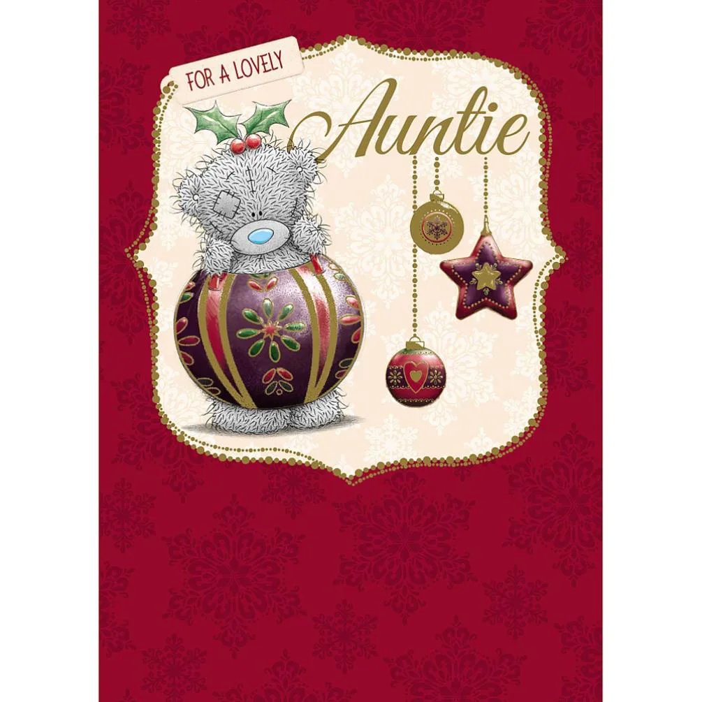 Auntie Me to You Bear Christmas Card