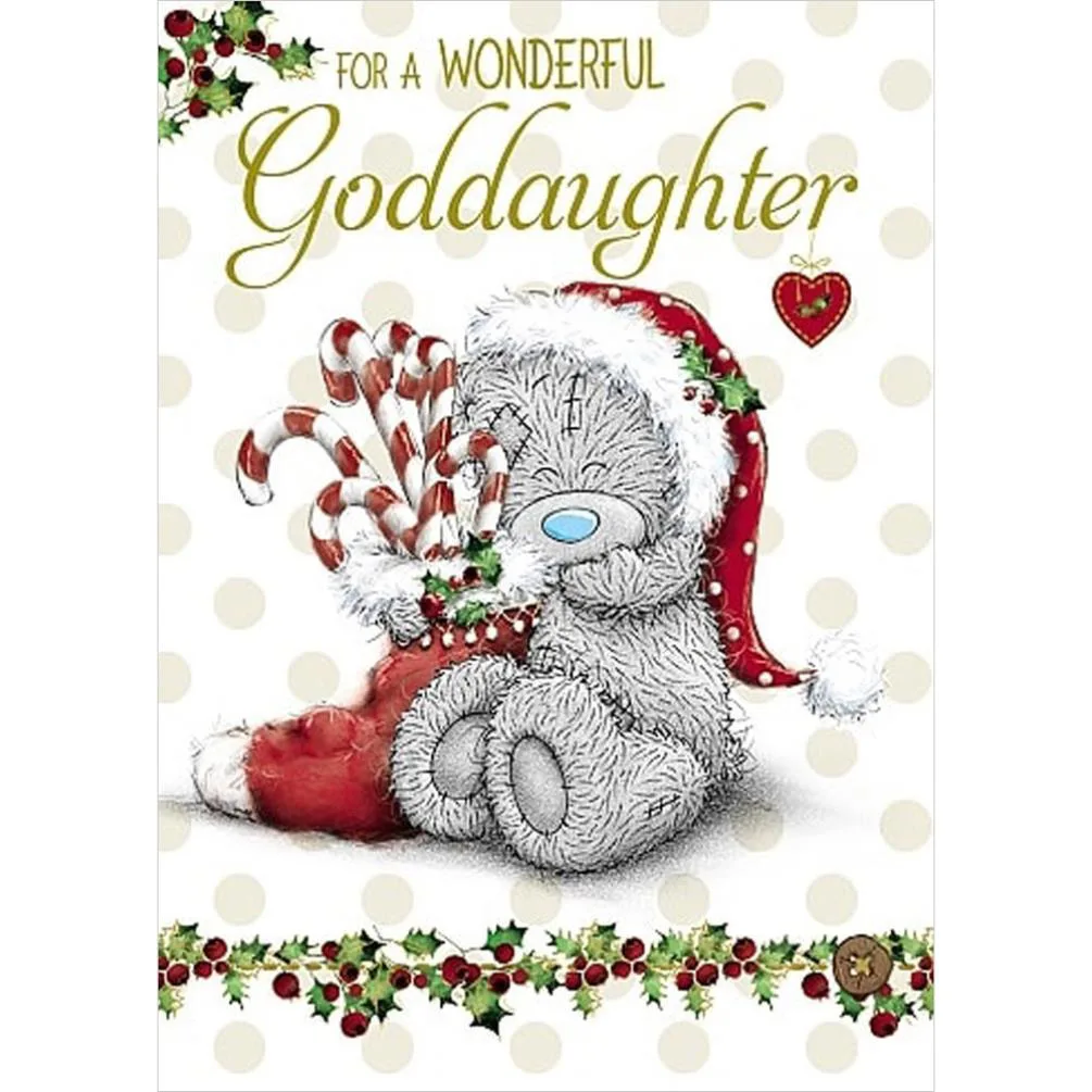 Wonderful Goddaughter Me to You Bear Christmas Card