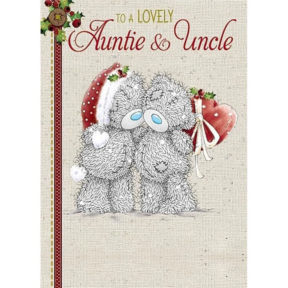 Lovely Auntie and Uncle Me to You Bear Christmas Card