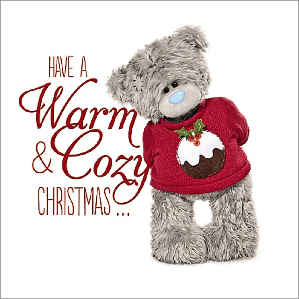 3D Holographic Cosy Christmas Me to You Bear Card £2.99