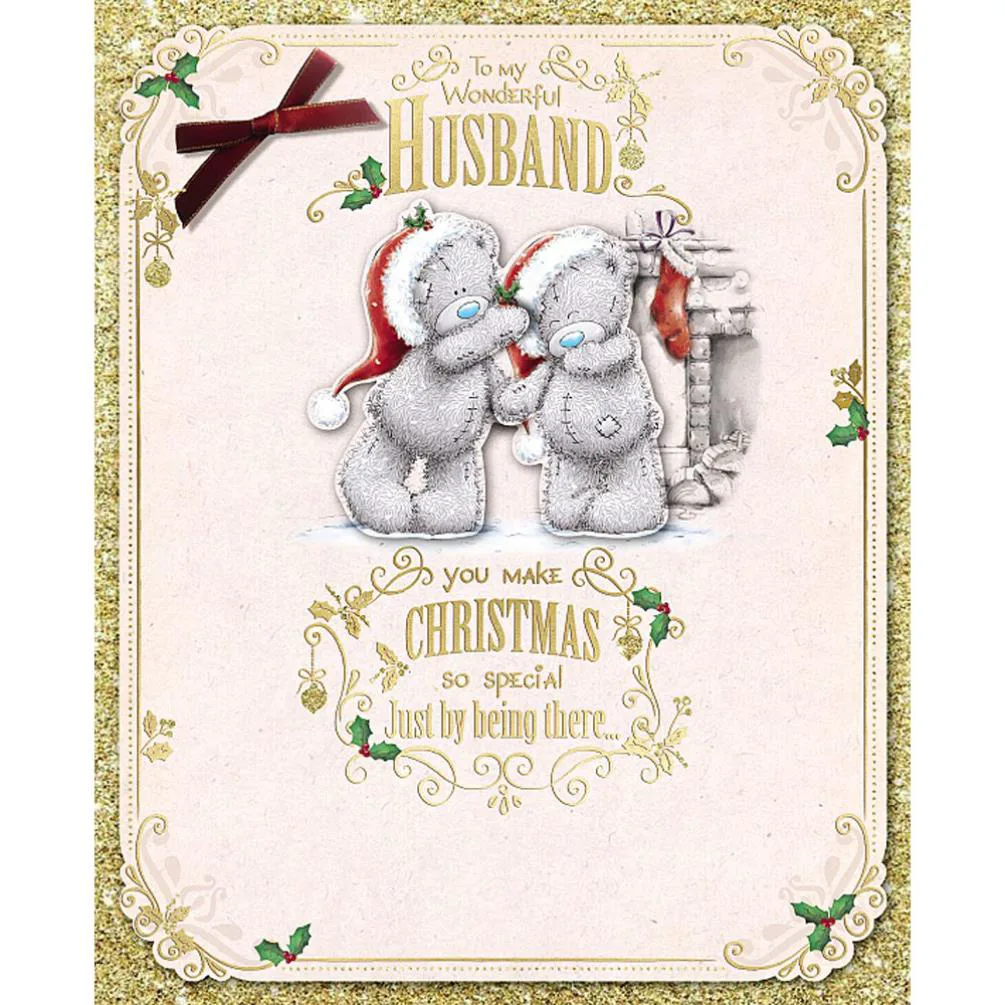 Wonderful Husband Me To You Bear Handmade Boxed Christmas Card £6.99