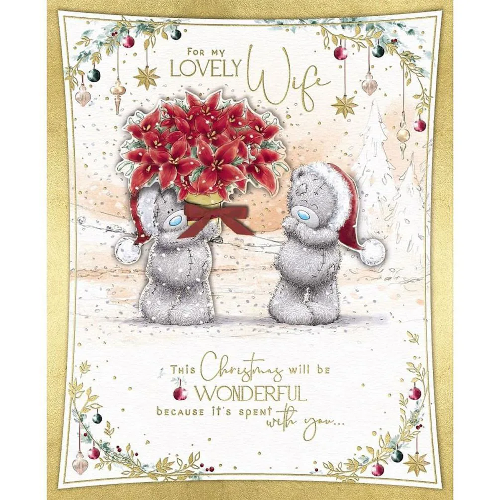 Lovely Wife Me to You Bear Boxed Christmas Card