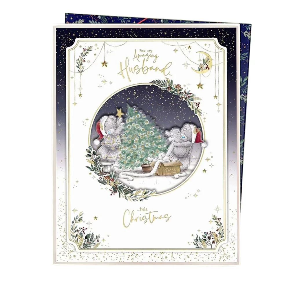 Amazing Husband Me to You Bear Boxed Christmas Card
