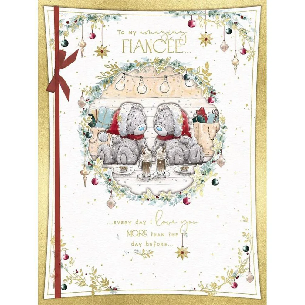Amazing Fiancee Me to You Bear Boxed Christmas Card