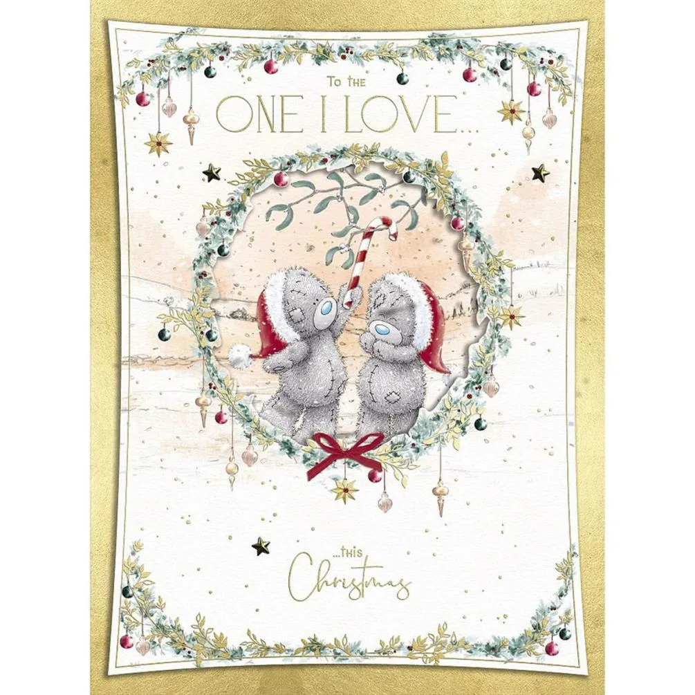 One I Love Me to You Bear Giant Luxury Boxed Christmas Card