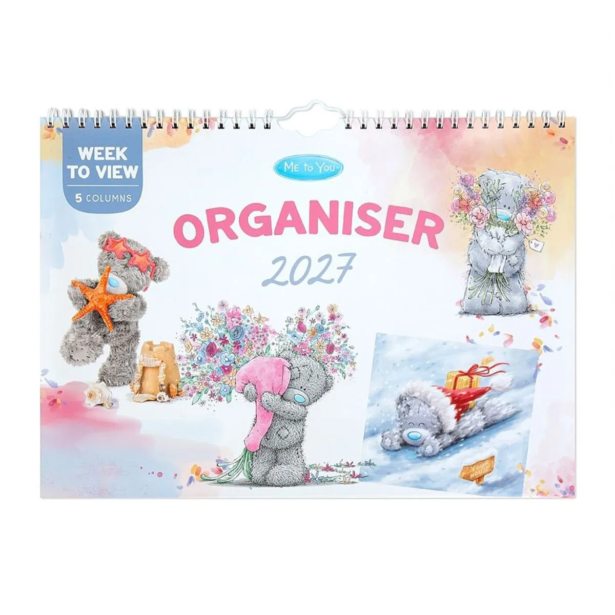 2027 Me to You Bear A4 Week to View Family Organiser