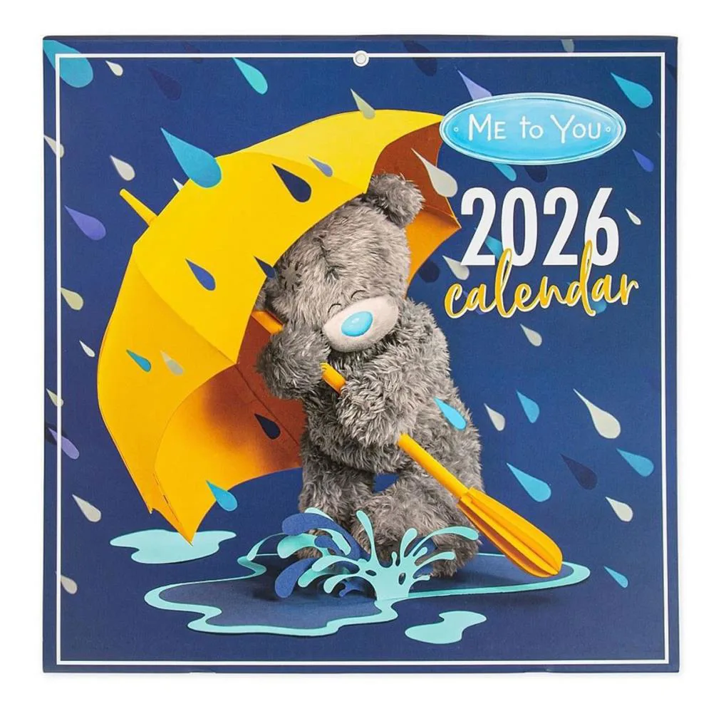 2026 Me to You Bear Photo Finish Square Calendar