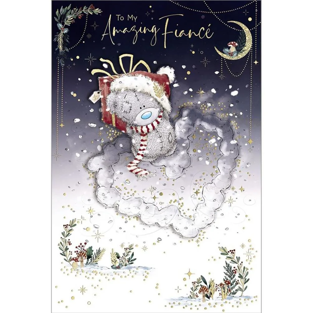 Amazing Fiance Handmade Me to You Bear Christmas Card