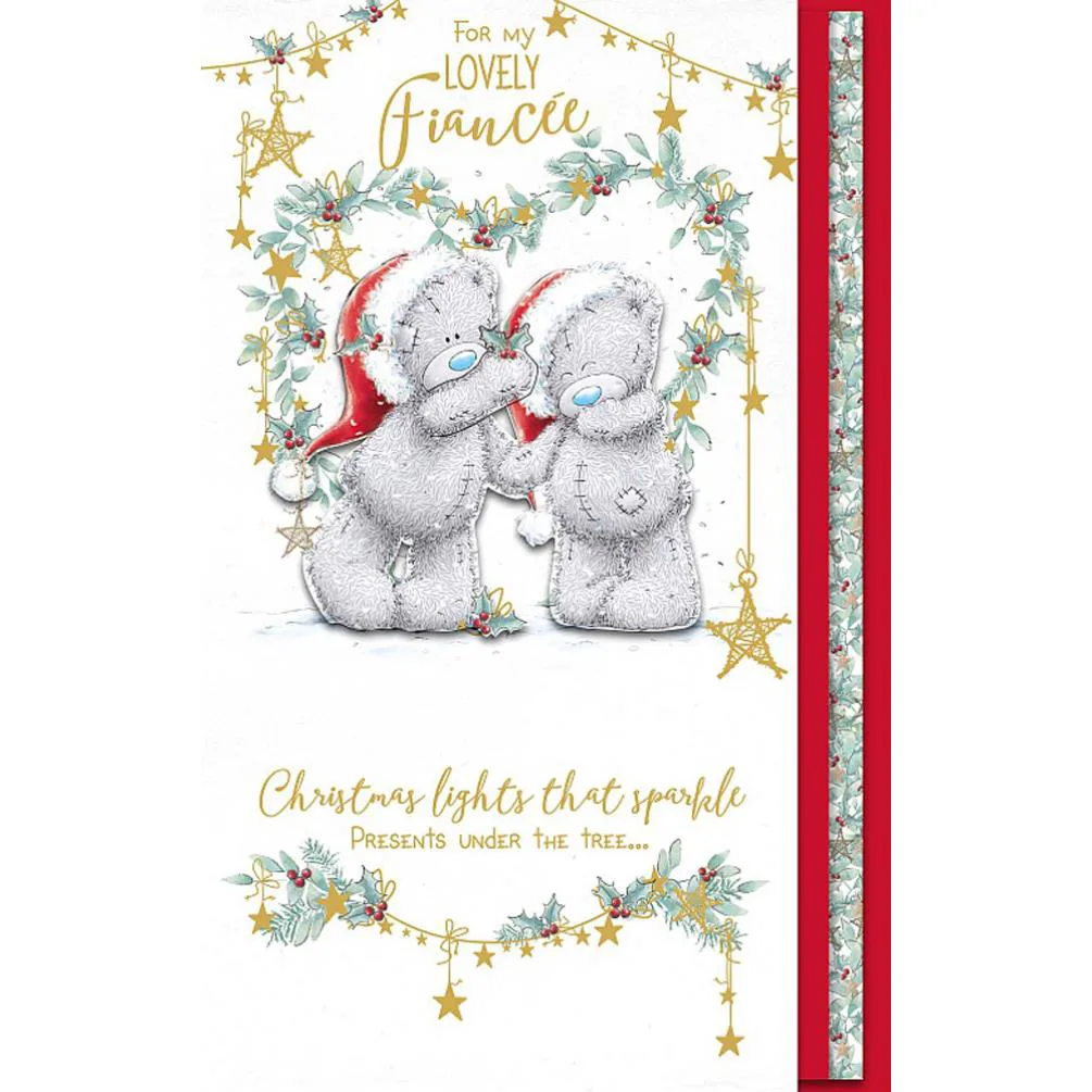 Lovely Fiancée Handmade Me to You Bear Christmas Card £4.99