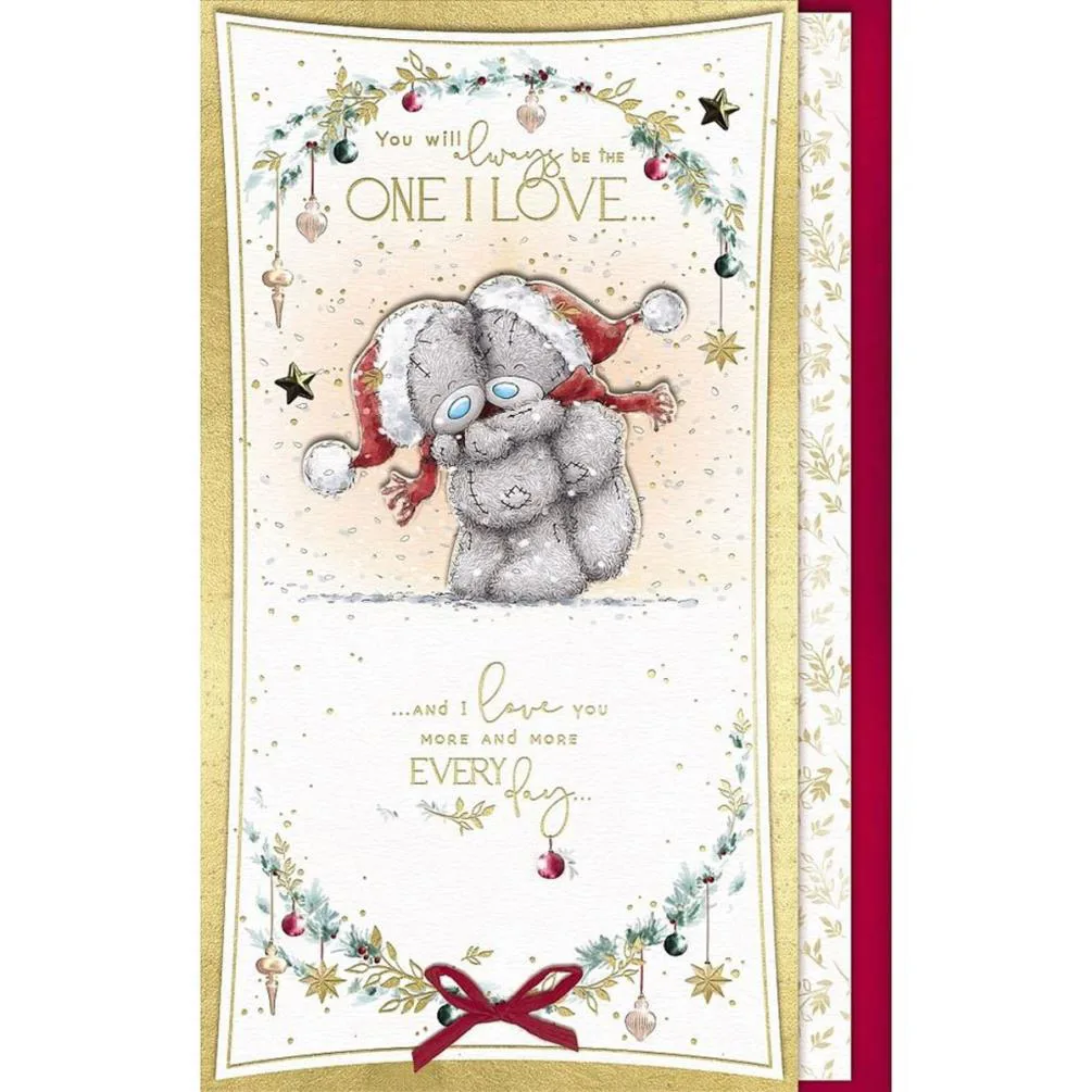 One I Love Handmade Me to You Bear Christmas Card