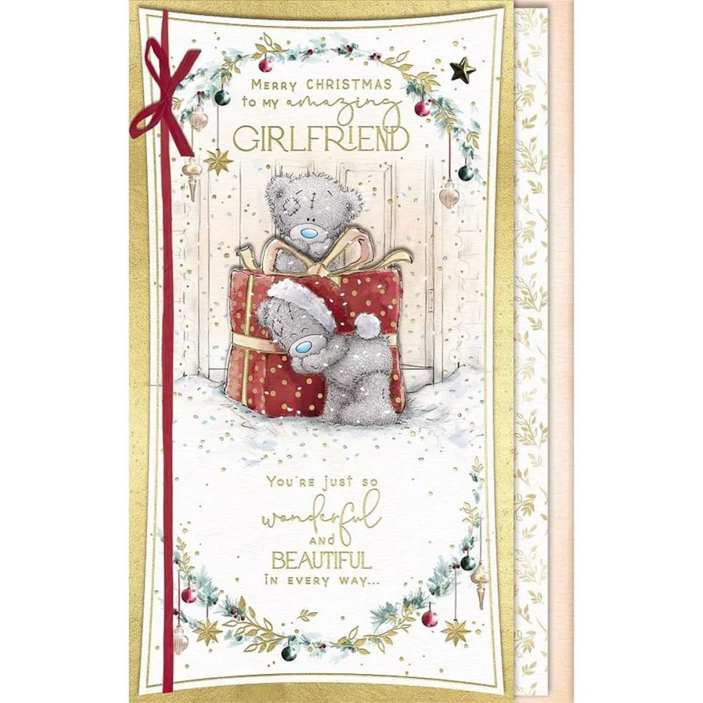Amazing Girlfriend Handmade Me to You Bear Christmas Card