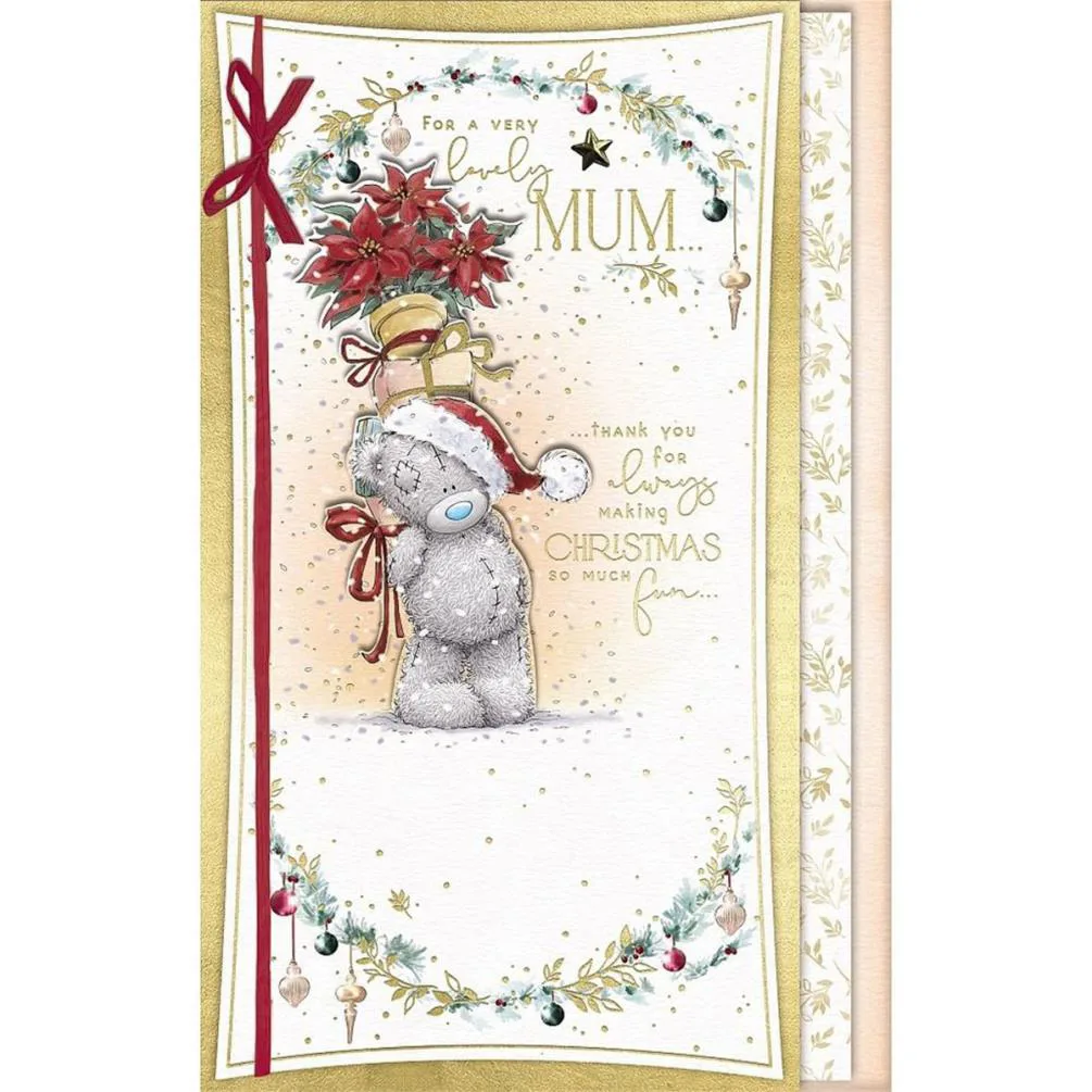 Lovely Mum Handmade Me to You Bear Christmas Card