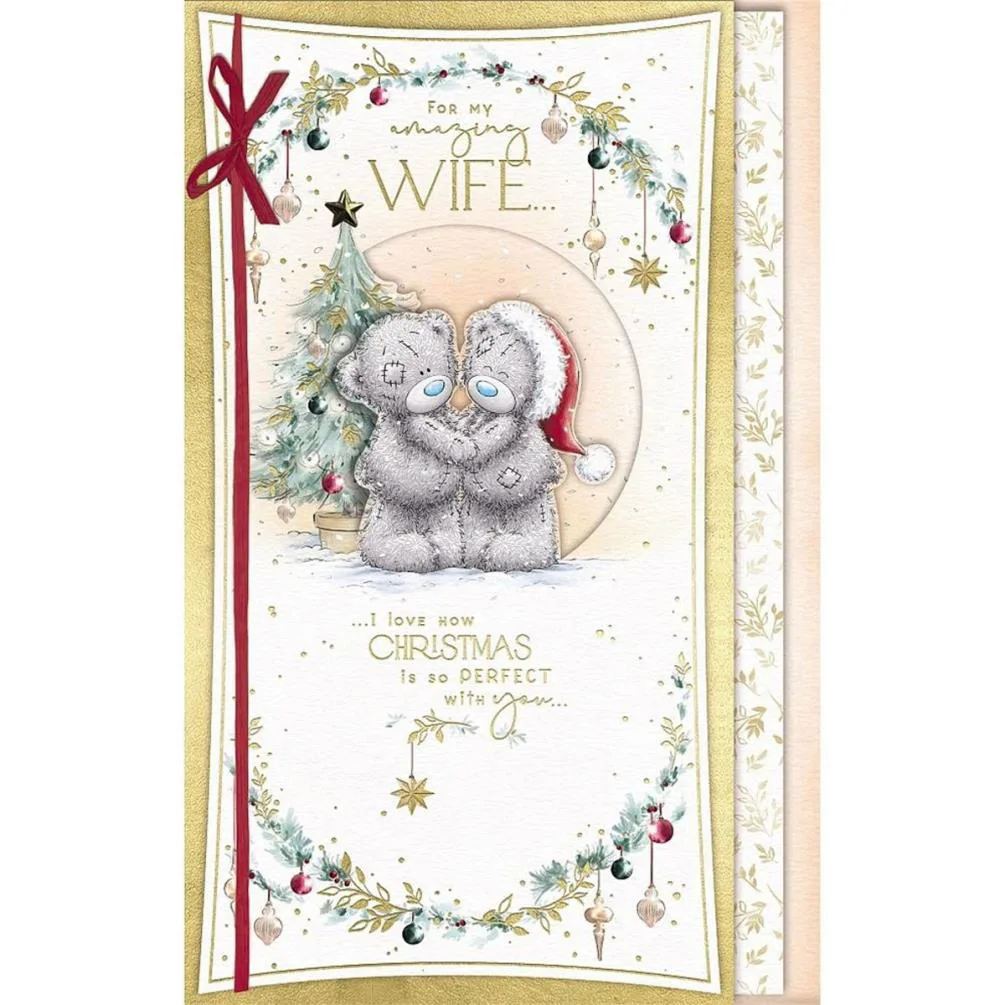 Amazing Wife Handmade Me to You Bear Christmas Card